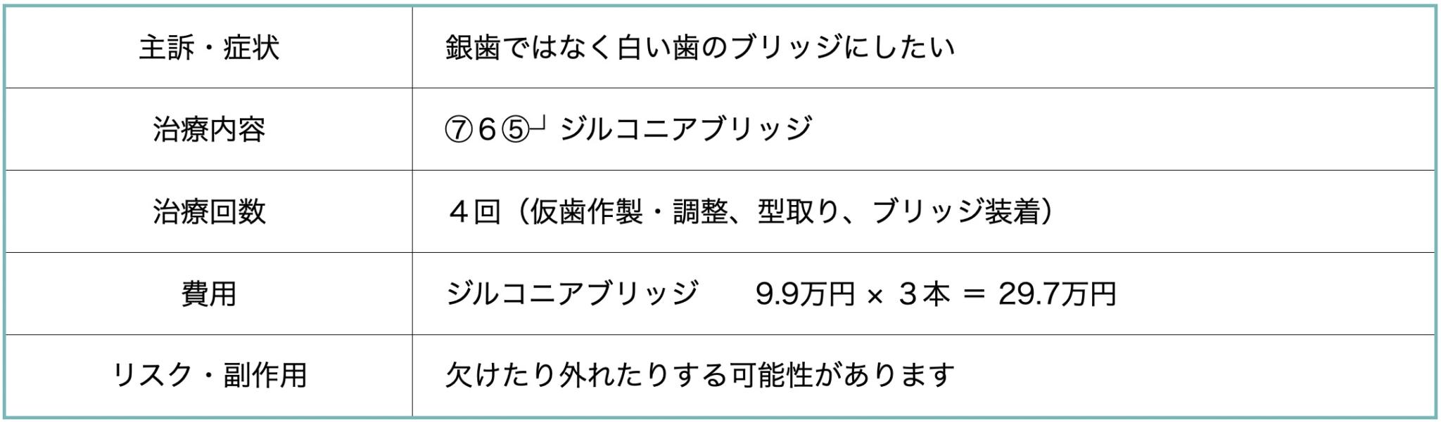ジルコニアブリッジ